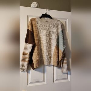 Colorblock Knit Sweater
